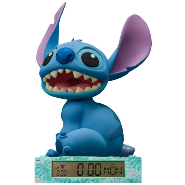 Lampara 3D Con Despertador Stitch Disney Hover Image