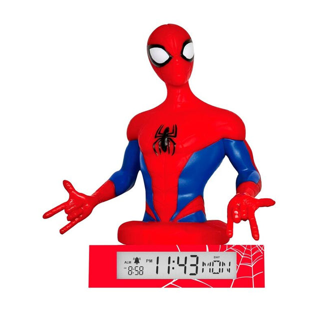 Lampara 3D Con Despertador Spiderman Marvel Hover Image