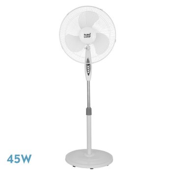 Ventilador De Pie Bise Blanco 3 Velocidades 45W 3 Aspas Osci
