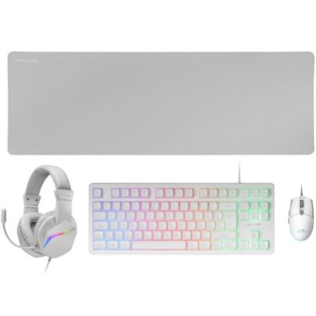 Pack Gaming Mars Gaming Mcp-Rgb3W/ Teclado Rgb + Ratón ptic