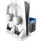 Soporte Multifunción Rgb Para Ps5 Mars Gaming Mps5-B2/ Blanc