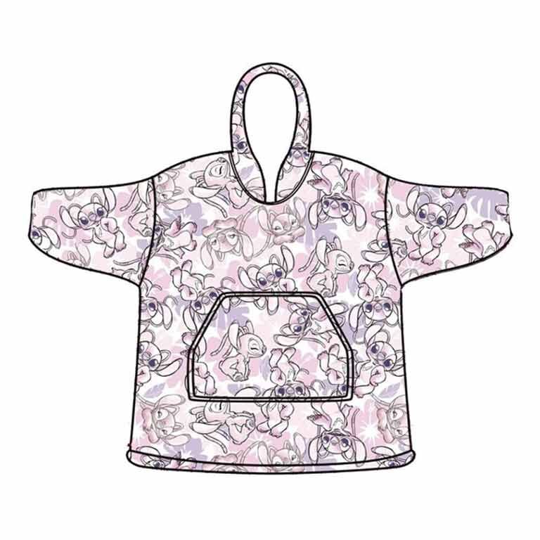 Bata Sudadera Oversize Angel Stitch Disney Infantil