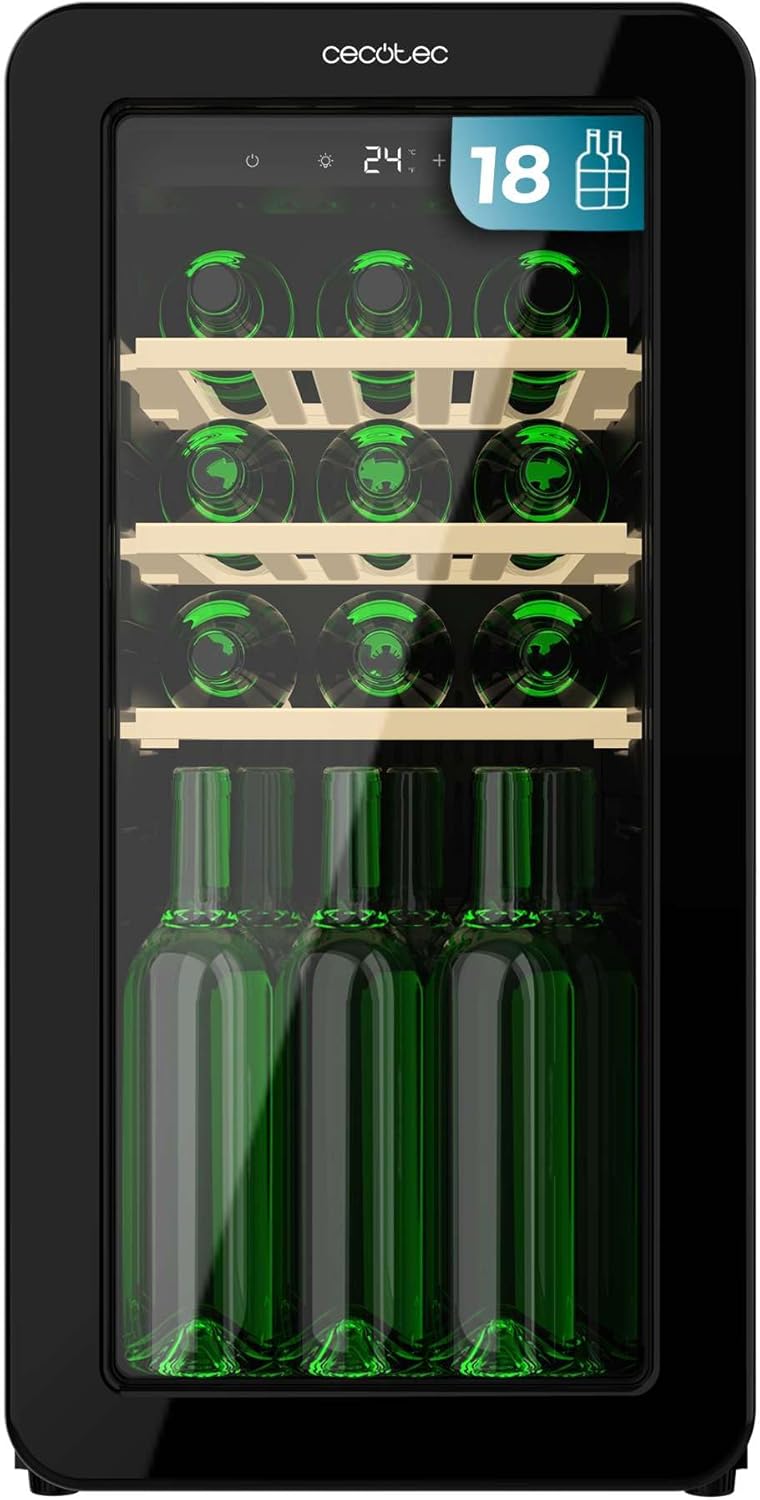 Vinoteca Cecotec Bolero GrandSommelier Origin 18 Hit Black