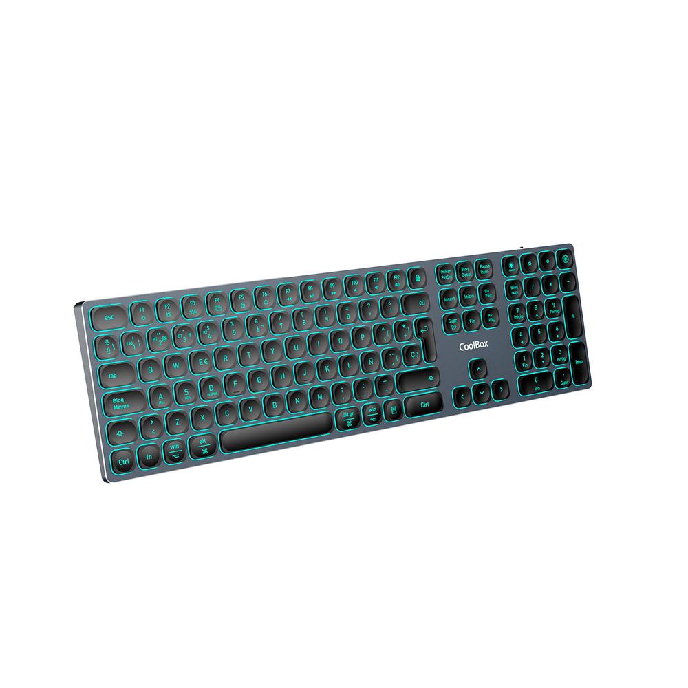 Teclado Inalambrico Retroiluminado Coolbox Moonlight Key B43