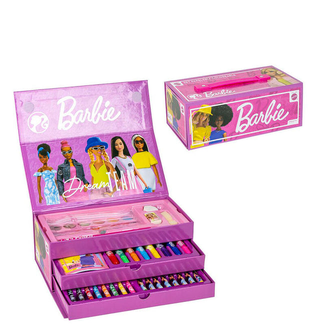 Maletin Papeleria Coloreable Barbie Hover Image