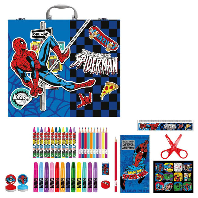 Maletin Papeleria Coloreable Spiderman Marvel Hover Image