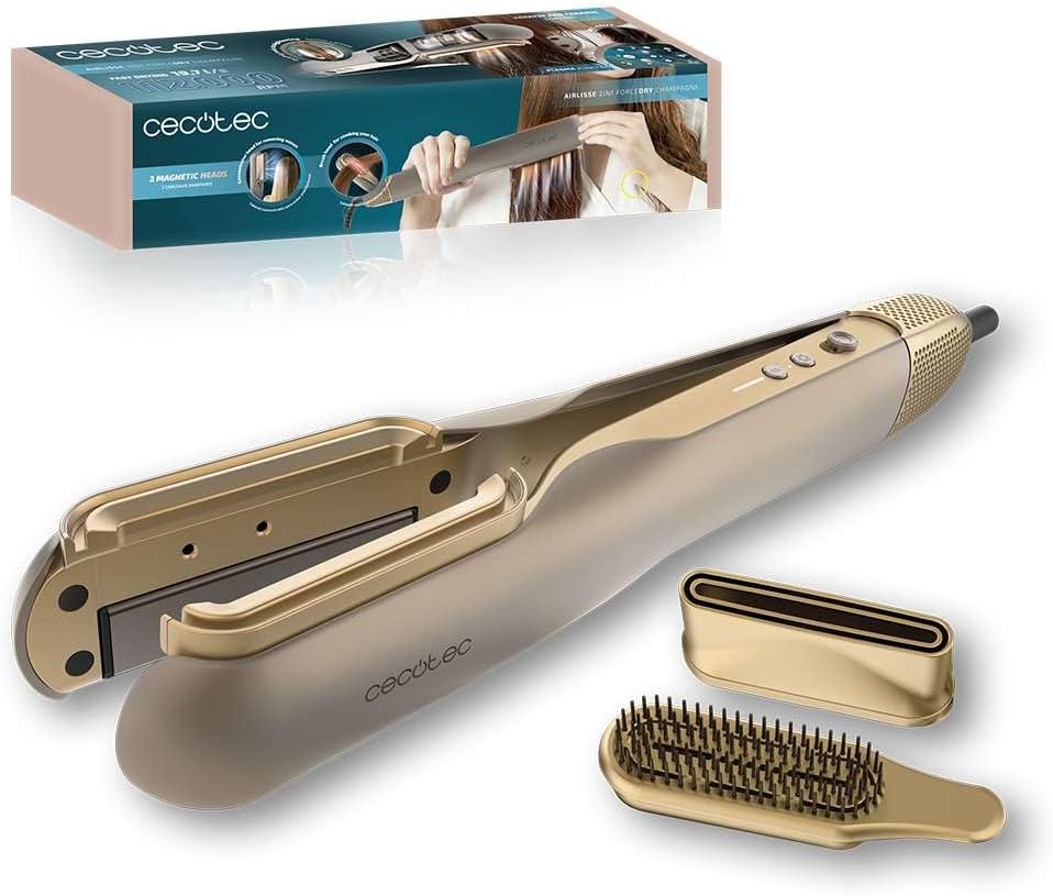 Plancha de Pelo Cecotec AirLisse 2in1 ForceDry Champagne