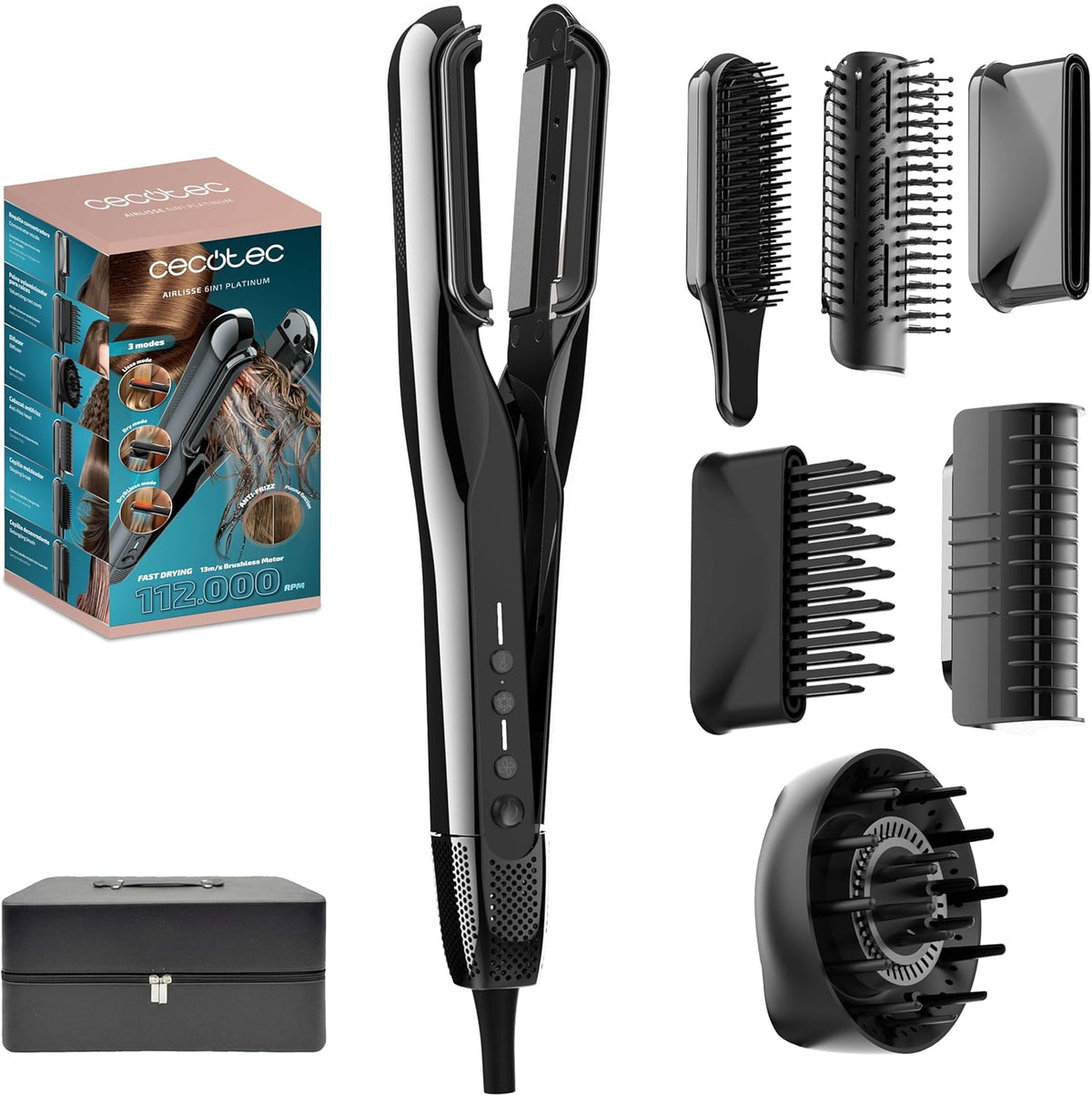 Plancha De Pelo Cecotec AirLisse 6in1 Platinum