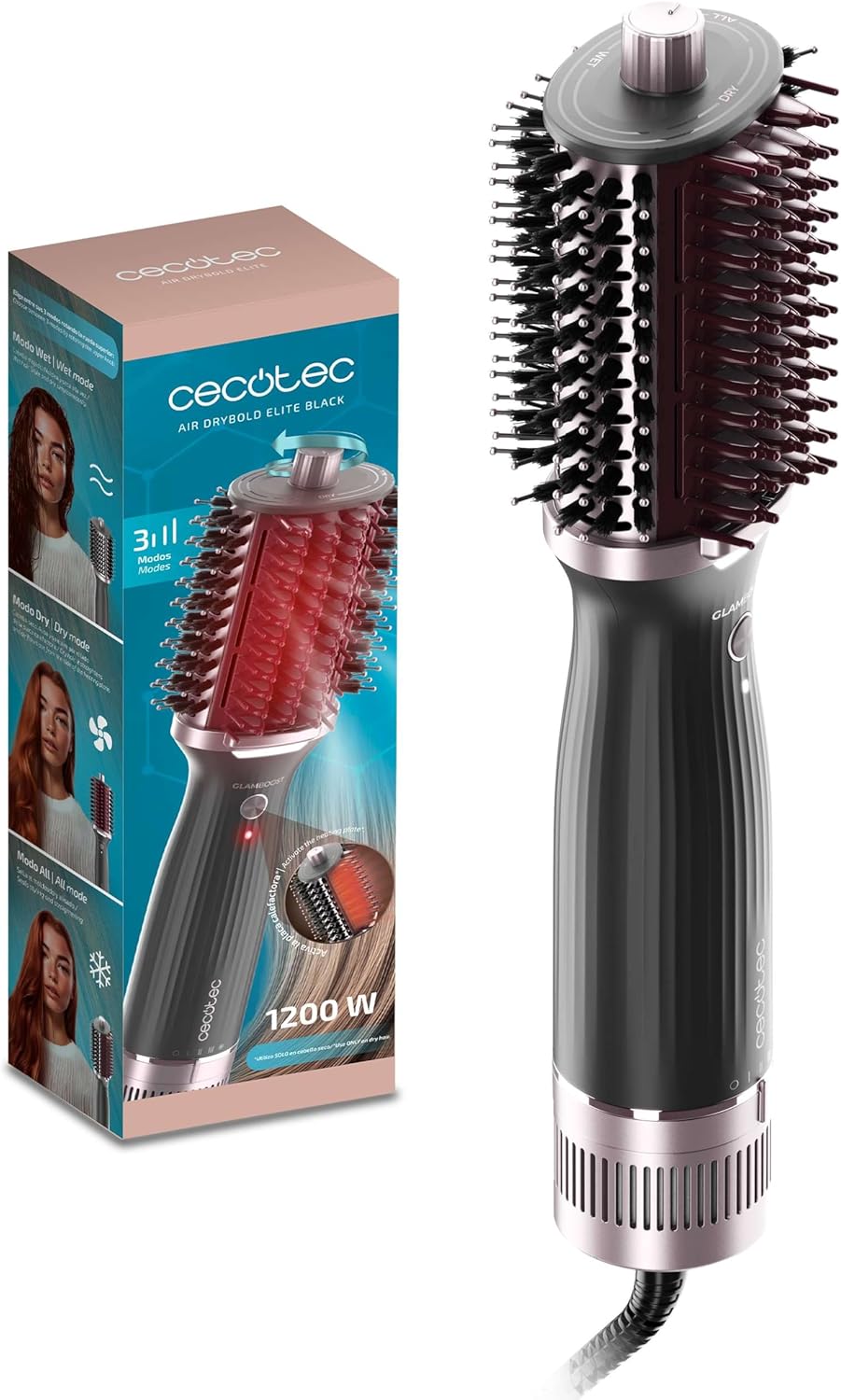 Cepillos Alisadores Cecotec Air Drybold Elite Black