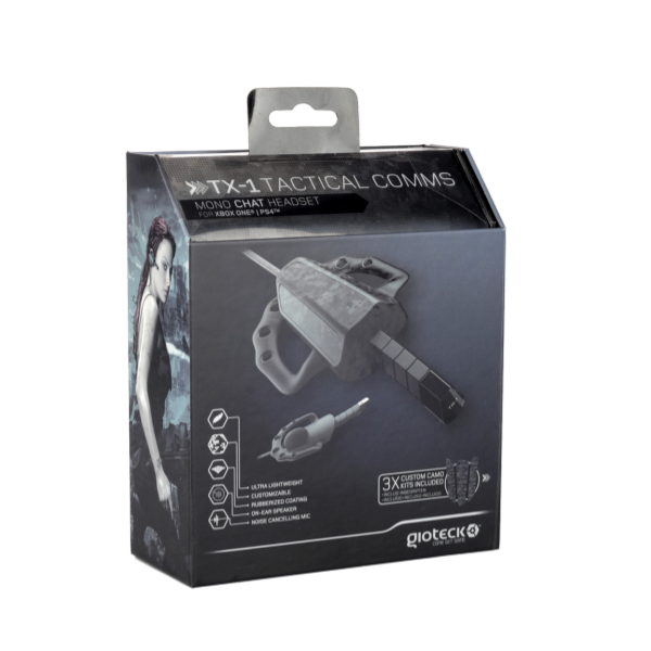 Gioteck Tx-1 Tactical Comms Mono Chat Headset [Ps4 / Xbox On