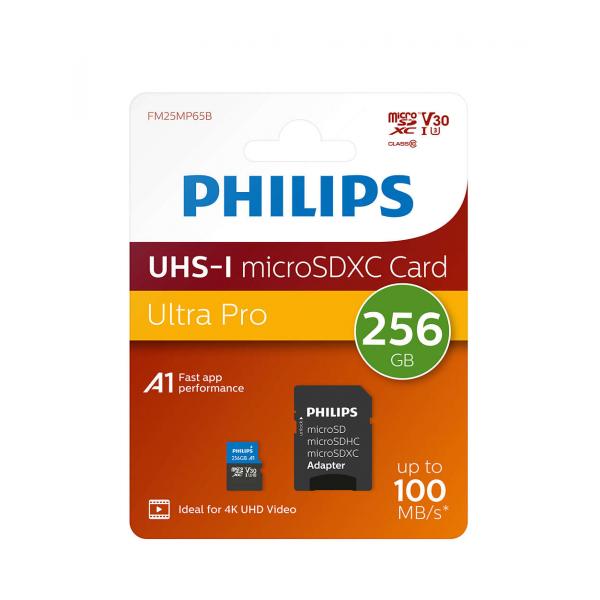 Philips Uhs-i Micro Sdxc Card 256gb + Adapter Main Image