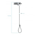 Cable De Seguridad Portatiles/monitores/televisiones Tooq Tqclk0015 Con Combinación 1.5 M Sistema Ke