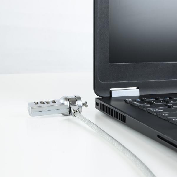 Cable De Seguridad Portatiles/monitores/televisiones Tooq Tqclk0015 Con Combinación 1.5 M Sistema Ke