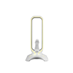 Soporte Mars Gaming Mhhpro White Para Auriculares Con Hub Usb 3.0 2p Y Bungee Pra Mouse Con Iluminac