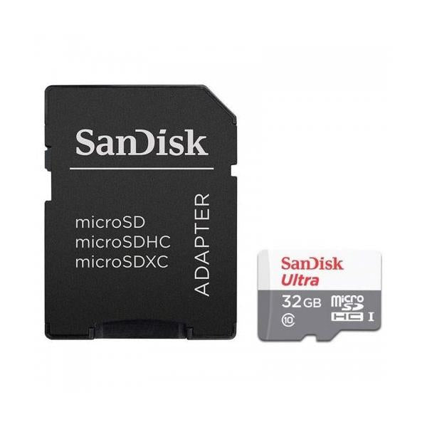 Tarjeta de Memoria SANDISK Ultra SDSQUNR-032G-GN3MA - 32GB  Clase 10 + Adaptador Hover Image