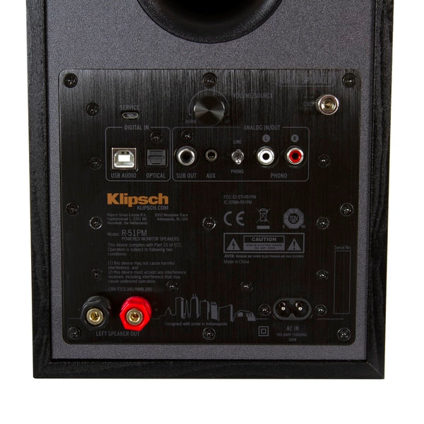 Klipsch R 41-PM Reference Black (Pareja), Negro