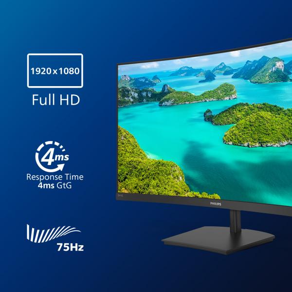 Philips E Line 241E1SC/00 23,6 Full HD 75 Hz AMD FreeSync Negro
