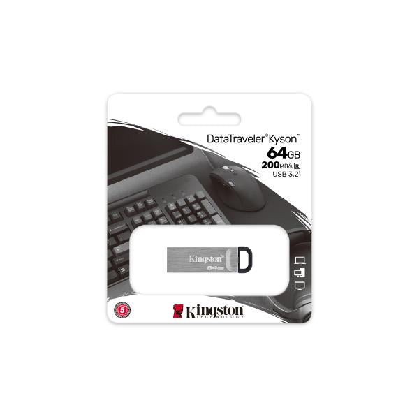 Pendrive KINGSTON DataTraveler DTKN/64GB - 64GB  USB Tipo A  Plata