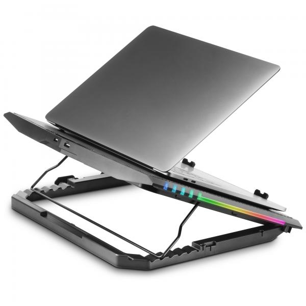 Base De Refrigeracion Para Portatiles Mars Gaming Mnbc5 Con Soporte Adicional De Movil/tablet Para P