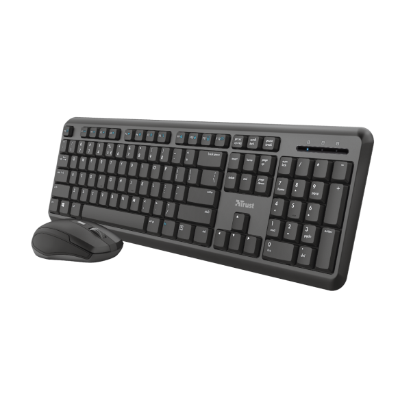 Gaming Pack Trust Wireless Silent Keyboard And Mouse Set Tkm-350 (windows/ Mac Os/ Chrome Os) Main Image
