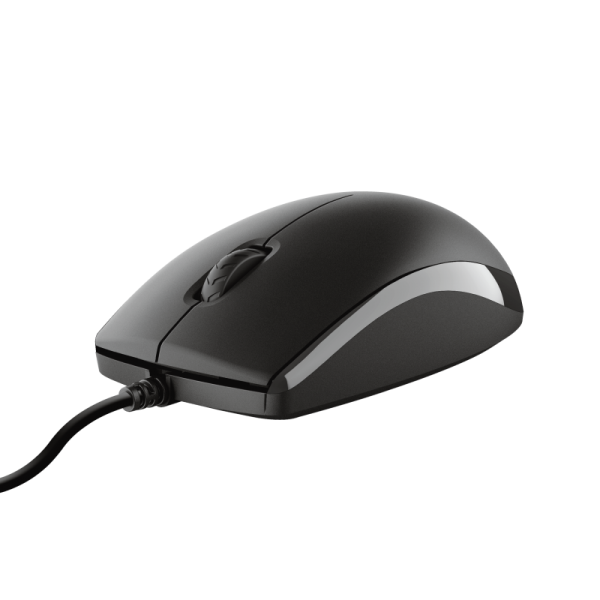 Teclado Y Mouse Trust Tkm-250 Silencioso Resistente A La Caida De Liquidos Cable 1.8m 23977