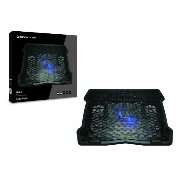 Base De Refrigeracion Para Portatiles Conceptronic 1 Ventilador 125mm Hasta 15,6"