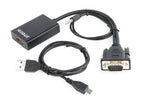 Cable Adaptador Gembird Vga Macho A Hdmi Hembra 0,15M Con Au