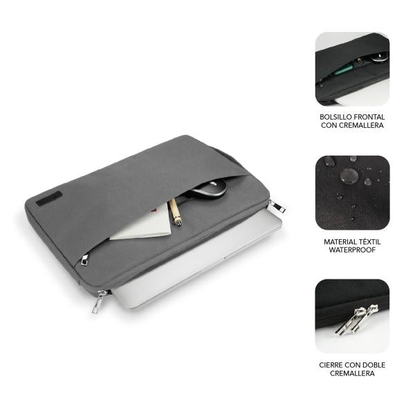 Funda para Portátil SUBBLIM Business Sleeve SUB-LS-0PS0002 - 13,3"/14"  Gris