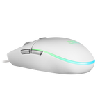 Mouse Mars Gaming Rgb Mmg White 3200dpi 6 Botones Iluminacion Flow Switches Huano