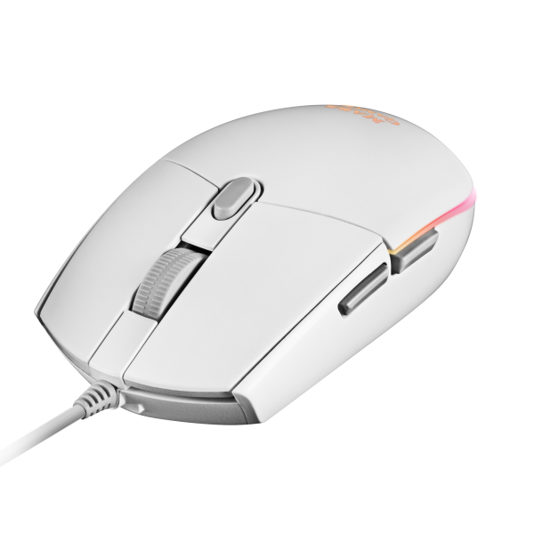 Mouse Mars Gaming Rgb Mmg White 3200dpi 6 Botones Iluminacion Flow Switches Huano