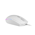Mouse Mars Gaming Rgb Mmg White 3200dpi 6 Botones Iluminacion Flow Switches Huano