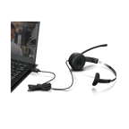 HEADSET USB LENOVO 100 MONO, CABLE 1.8m COLOR NEGRO