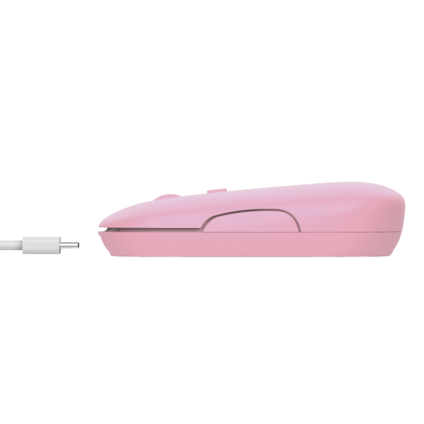 Mouse Trust Wireless Puck Recargable- Ultrafino - Botones Silenciosos- 800/1200/1600dpi - Receptor M