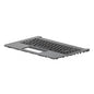 Top case + Teclado compatible para portátil HP 14S-DQ / 14S-FQ Plata Retroiluminado