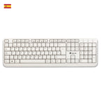Teclado Ngs Multimedia Spike Usb 12 Teclas Multimedia Color Blanco
