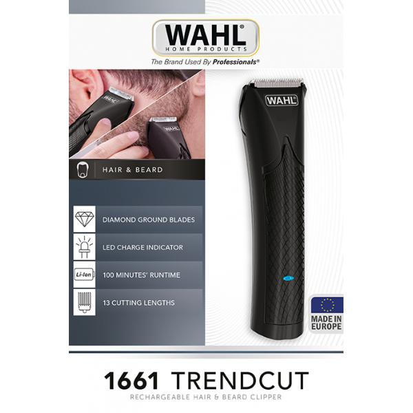 Wahl Trendcut Black / Recortadora De Cabello Con 17 Accesorios