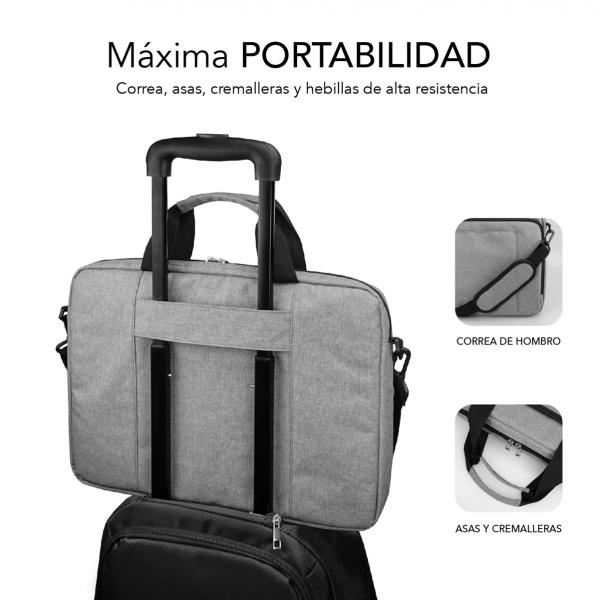 Maletin Subblim Air Padding Para Portatil 13.3 Pulgadas - 14 Pulgadas Gris