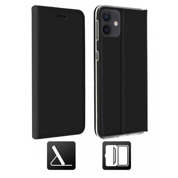 Akashi Funda Folio Con Stand Negro / Apple Iphone 12 Pro