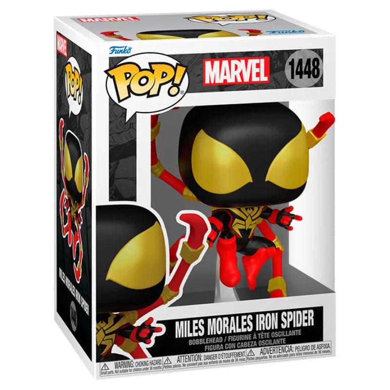 FUNKO POP Miles Morales Iron Spider 1448 - Marvel Opción Chase Aleatoria - 889698837538