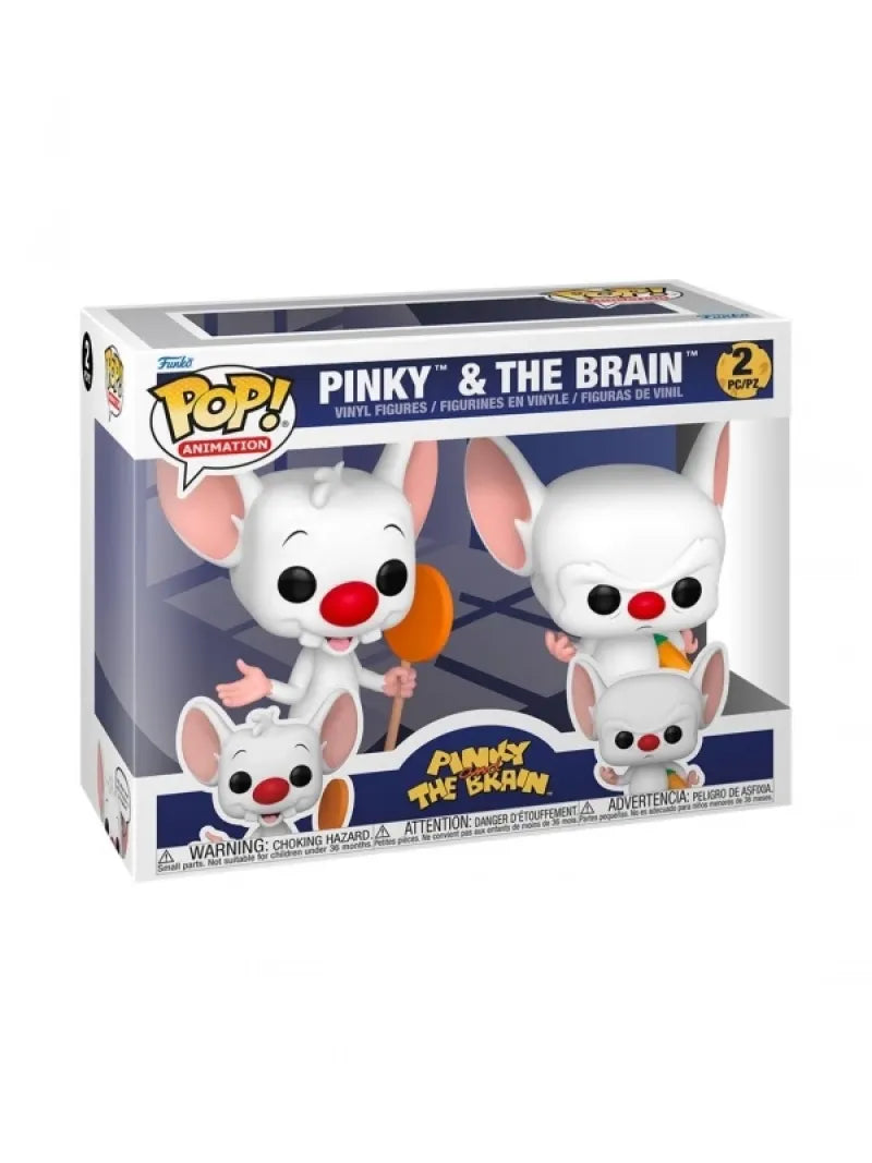 Pack 2 FUNKO POP Pinky y Cerebro - Cartoon Network - 889698866941