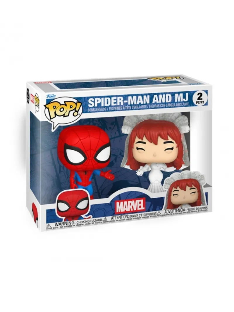 Pack 2 FUNKO POP Spider-Man con MJ - Marvel - 889698902977