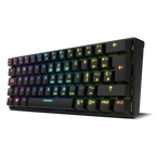 Teclado Gaming Mecánico Inalámbrico KROM Kluster - BT  USB  RGB  Negro