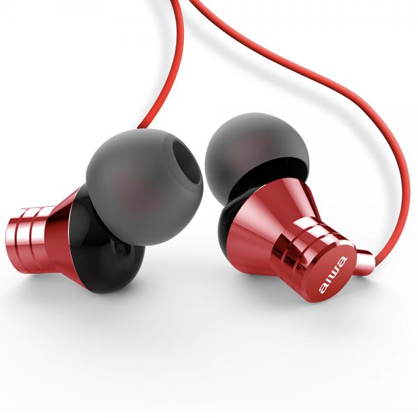 Aiwa Estm-50rd Red / Auriculares Inear Con Cable