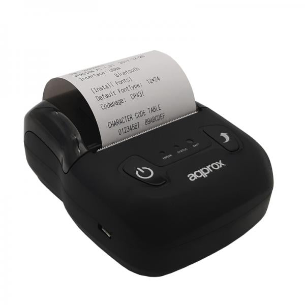 Tpv Impresora Approx Apppos58au Portatil+ Con Bateria Termica 56mm Conexion Usb Corte Manual Y Autom