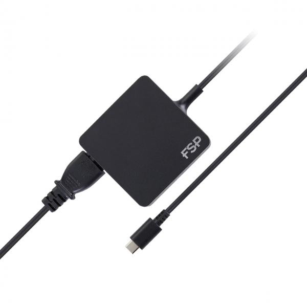 Cargador Universal De Portatil Fsp Nb C 65w Usb-c Pd 5v-20v Negro
