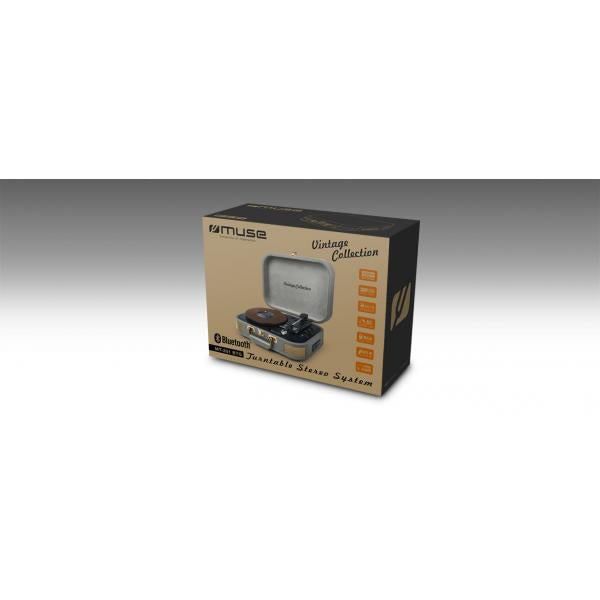 Muse Mt-201 Btg Light Grey / Tocadiscos Con Altavoces