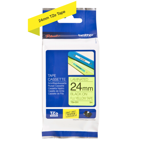 Cinta Laminada Brother Tzec51 24mm X 5m