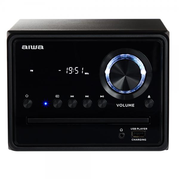 Aiwa Msbtu-300 Black / Microcadena 20w Con Altavoces