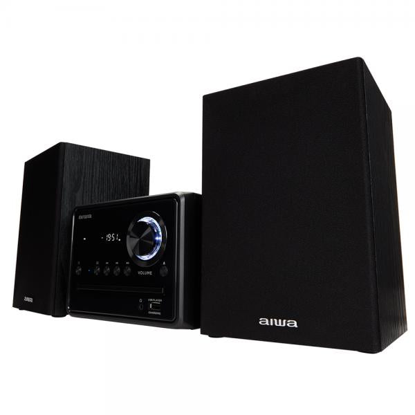 Aiwa Msbtu-300 Black / Microcadena 20w Con Altavoces