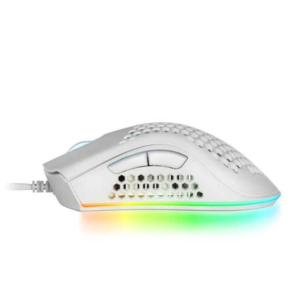 Mars Gaming MMEXW USB RGB 32000 DPI Blanco